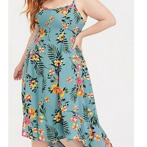 Torrid Size 1 Sea Green Hi Lo Maxi Dress